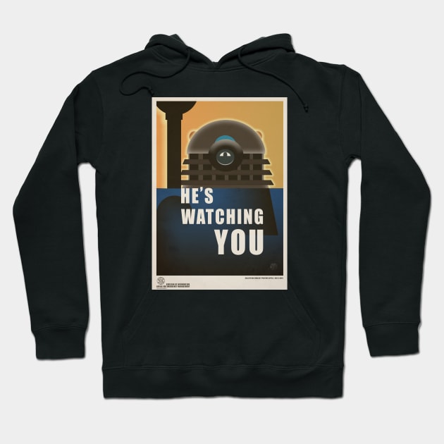 Dalek Time War Propaganda Poster 2 Hoodie by tone